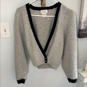 ⭐️Vintage Fabe Rabbit Hair Silk Puffed Sleeve Sweater⭐️